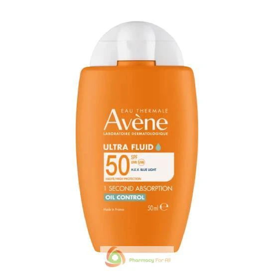 AVENE Ultra Fluid Oil Control Zonnebrandcrème met matte finish SPF50 50ml