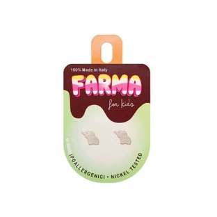 FARMA BIJOUX Boucles d'oreilles hypoallergéniques Boucles d'oreilles enfants Eléphant en argent 8mm