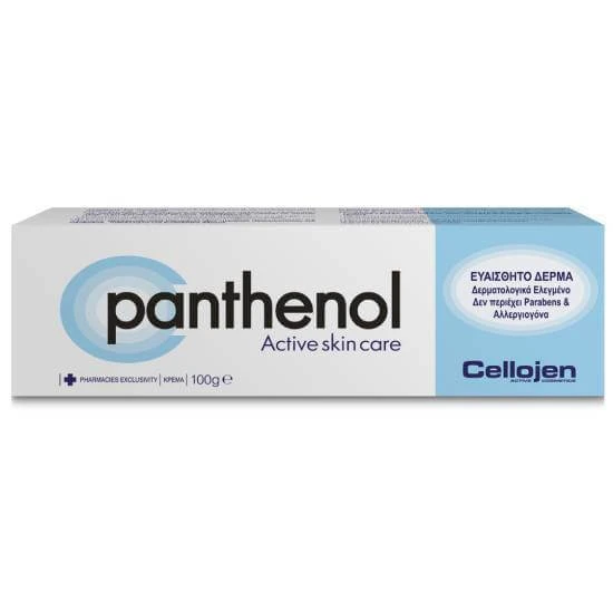 CELLOJEN Panthenol C Actieve Huidverzorging voor Gevoelige Huid 100gr + GRATIS Strandtasje