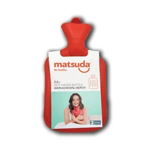 Thermos per acqua MATSUDA in gomma naturale da 2,2lt - Colore rosso