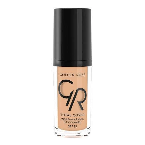 GOLDEN ROSE Totale Dekking 2 in 1 Basis & Concealer Nr.12 - Licht Beige 30ml
