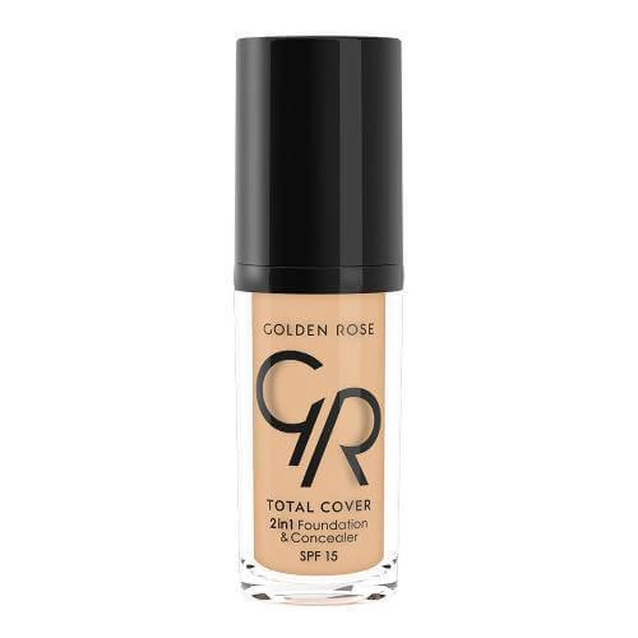 GOLDEN ROSE Total Cover 2 in 1 Base & Concealer No.11 - Nude 30ml: ceny i cechy
