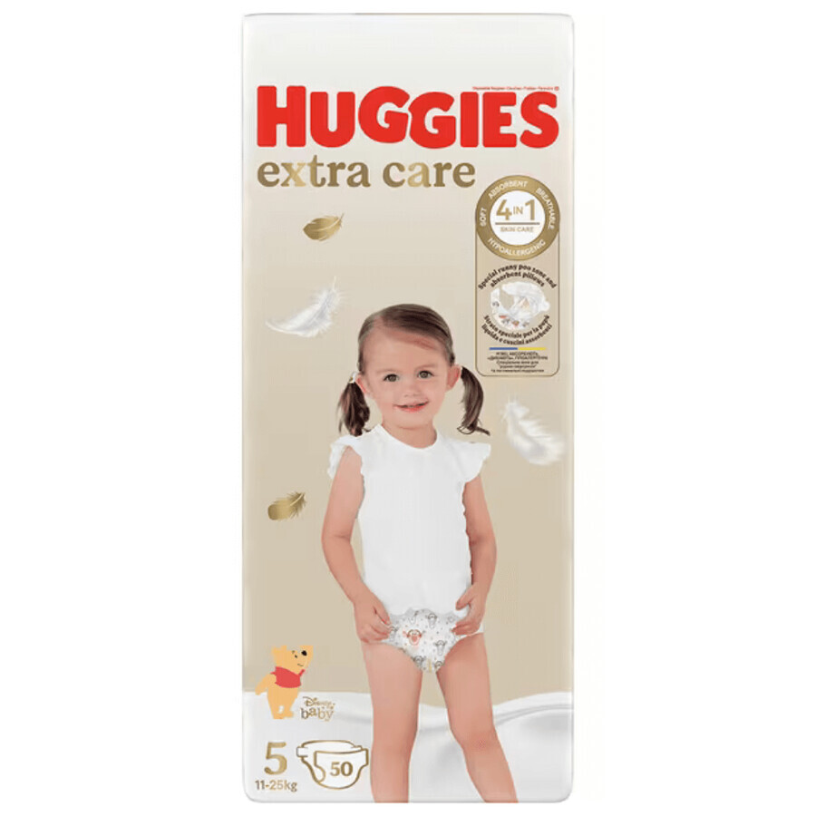 Windeln Nr.5 Extra Care, 11-25 kg, 50 Stück, Huggies