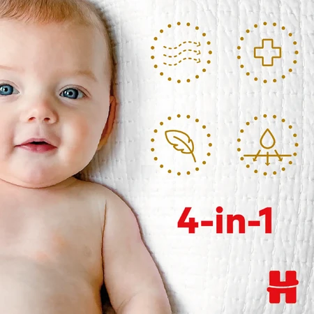 Diapers No.5 Extra Care, 11-25 kg, 50 pcs, Huggies