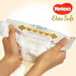 Pannolini n. 4 Elite Soft, 8-14 kg, 60 pezzi, Huggies