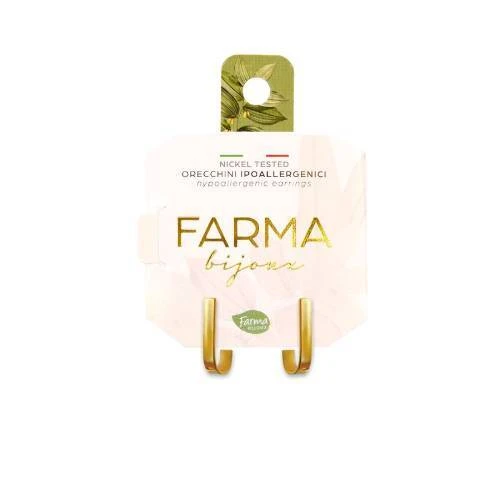 FARMA BIJOUX Hypoallergene Oorbellen Hanger Verguld Gepolijst 15,0mm (BECG880)