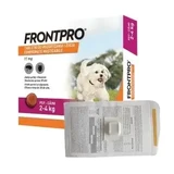 FrontPro 11 mg comprimidos masticables contra pulgas y garrapatas para perros de 2-4 kg - 1 comprimido