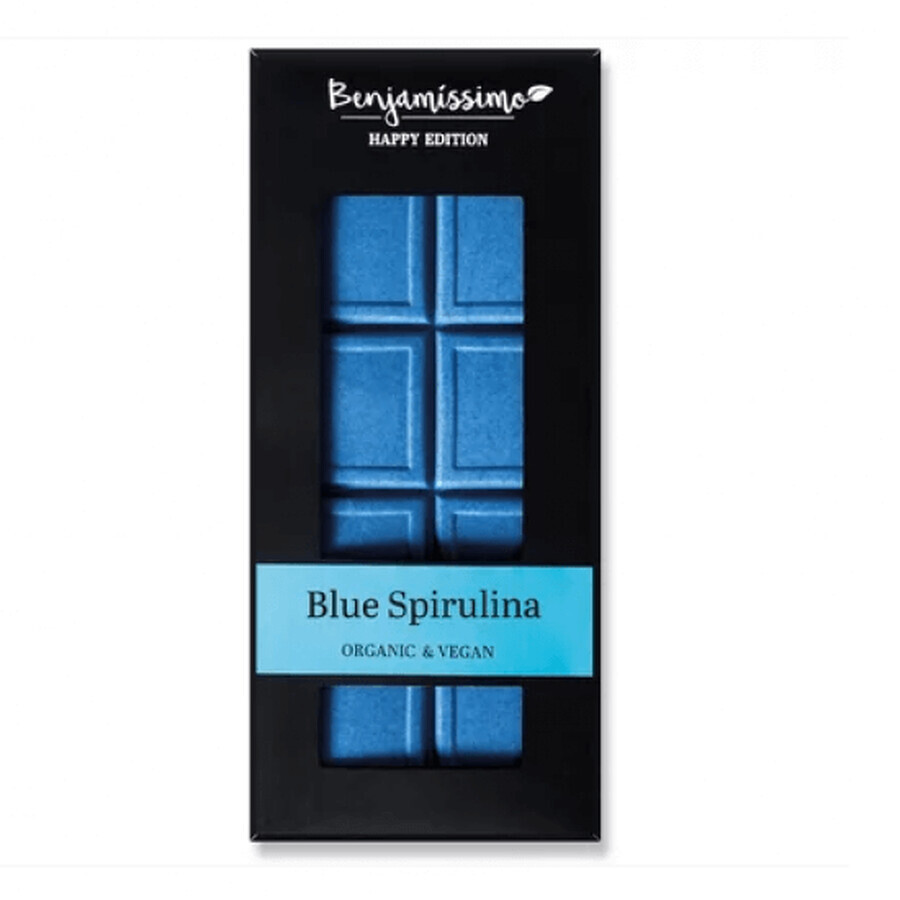 Chocolate con espirulina azul bio, 60g, Benjamissimo