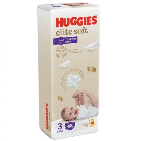 Luierbroekjes No.3 Elite Soft, 6-11 kg, 48 stuks, Huggies