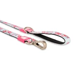 MAX & MOLLY Cherry Bloom, correa para perros, poliéster, azul y rosa, M(1,2m x 2cm)