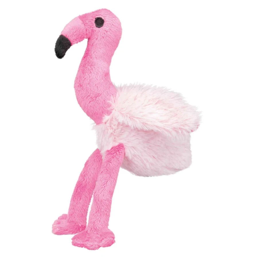 Trixie, flamingo hondenspeeltje, met geluid, pluche, 35cm, veelkleurig
