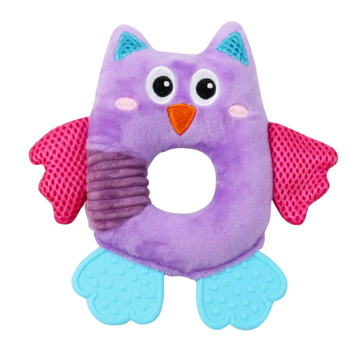 PAWISE Uil , pluche speelgoed honden, S-M, pluche, pluche, fysieke activiteiten, veelkleurig, 16 cm
