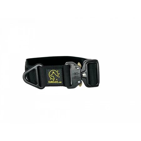 EURO JOE Tactical, Hundehalsband, verstellbar, Nylon, schwarz, Cobra-Schnalle, M(27-43 x 3.8cm)