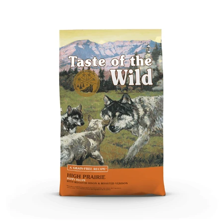 TASTE OF THE WILD High Prairie Puppy, Bison en Venison, graanvrij droogvoer voor jonge honden, 2kg