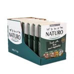 NATURO Low Grain, XS-L, Eend en Groente, nat graanarm hondenvoer, tray, (in aspic), 400g