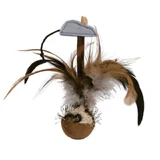 Trixie, Ball mit Federn und Maus, Spielzeug, Katzen, Plüsch, multicolor, 15cm