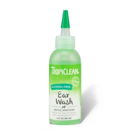 TROPICLEAN, Hygiene-Lösung für Hundeohren, beruhigend, Flasche mit Applikator, 118ml