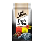 SHEBA Fresh & Fine Mixed Selections, Rund en Kip, zakje natvoer voor katten, (in saus), multipack, 50g x 6st