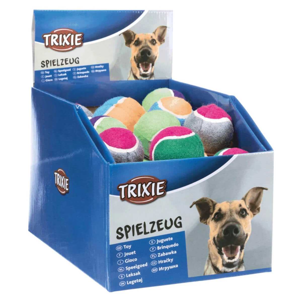 Trixie, tennisbal voor honden, 6.4cm, veelkleurig
