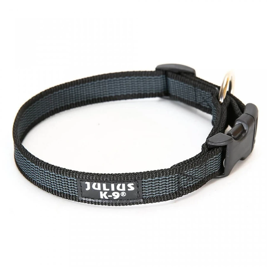Collari IDC Julius K9, Din Nylon, 25 mm, grigio