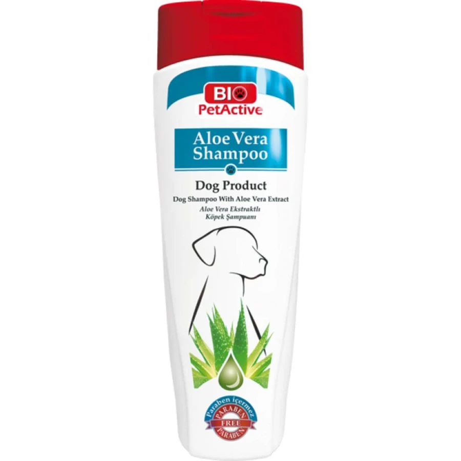 BIO PETACTIVE, Shampoo für Hunde, Aloe Vera, Flasche, Haut & Fell, 400ml