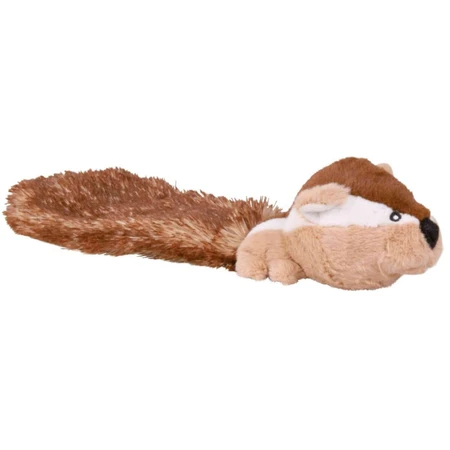 Trixie, stevig eekhoornspeeltje voor honden, met geluid, pluche, 30cm, veelkleurig