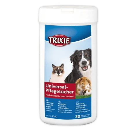 Trixie Salviette umidificate, antinfiammatorie con Aloe Vera, 30 pezzi