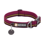 RUFFWEAR Flat Out Wildflower Horizon, zgardă bandă câini, ajustabilă, vișiniu și galben, L(51-66 x 2.5cm)
