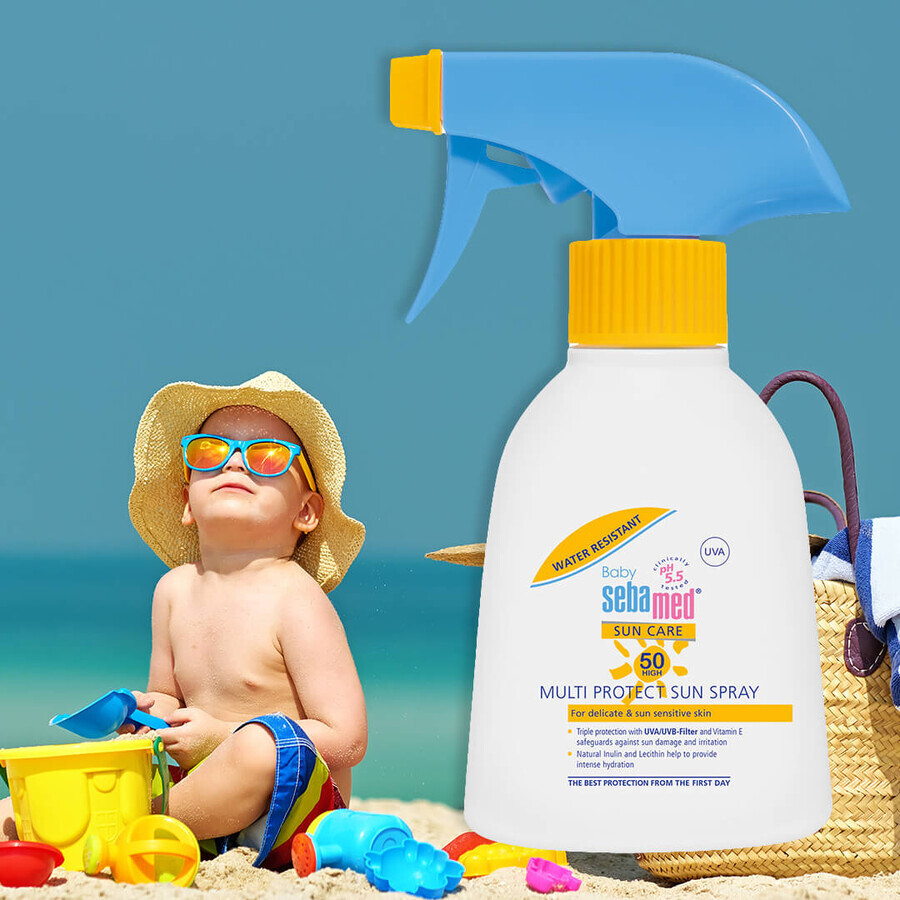 Dermatologische spray voor bescherming tegen de zon SPF 50, Sun Care Baby, 200 ml, Sebamed