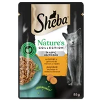 SHEBA Nature's Collection, Kalkoen en Groenten, zakje vochtig, graanvrij kattenvoer, (in aspic), 85g