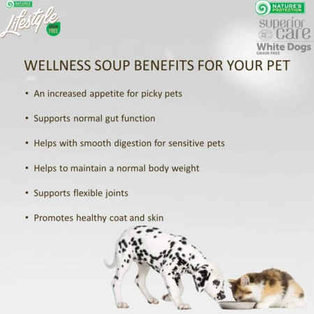 NATURES PROTECTION Lifestyle Sterilized Soup, Salmon, wilgotna karma w puszkach dla sterylizowanych kotów, (polewa), 140g, 140g: ceny i cechy