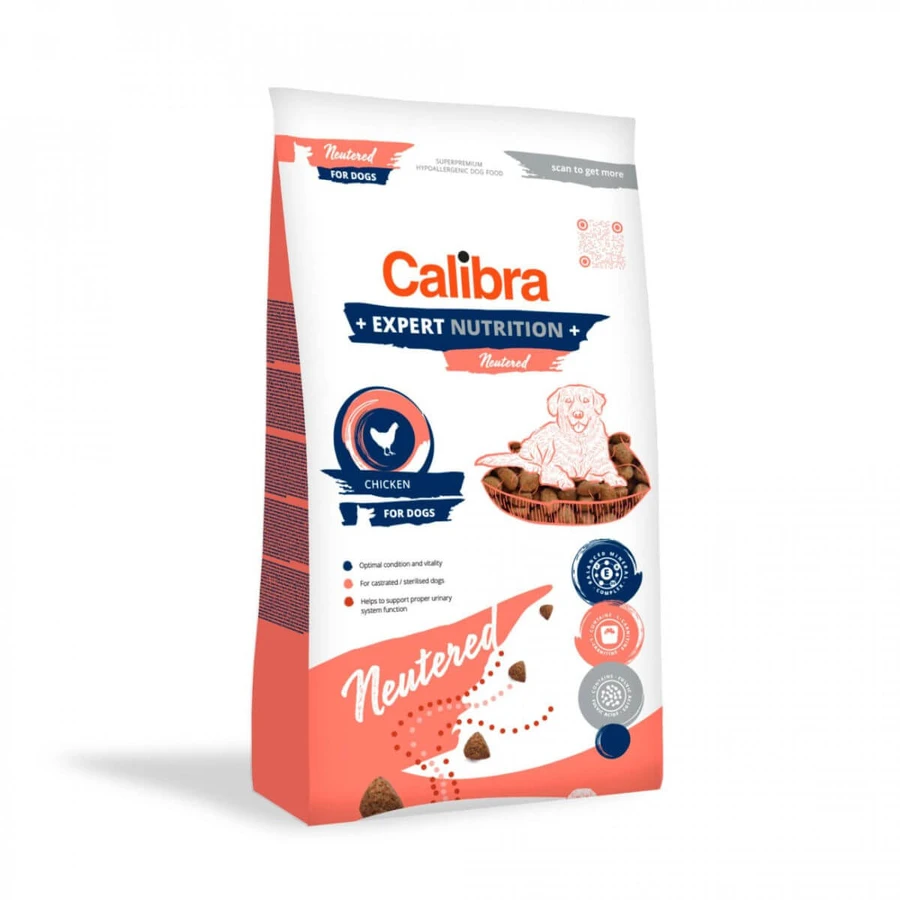 CALIBRA Expert Nutrition Neutered, XS-XL, Pollo, pienso para perros esterilizados, 2kg