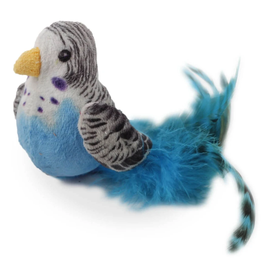 ALL FOR PAWS Bouncing Bird, jouet en peluche pour chat, peluche, herbe à chat, couleurs variées