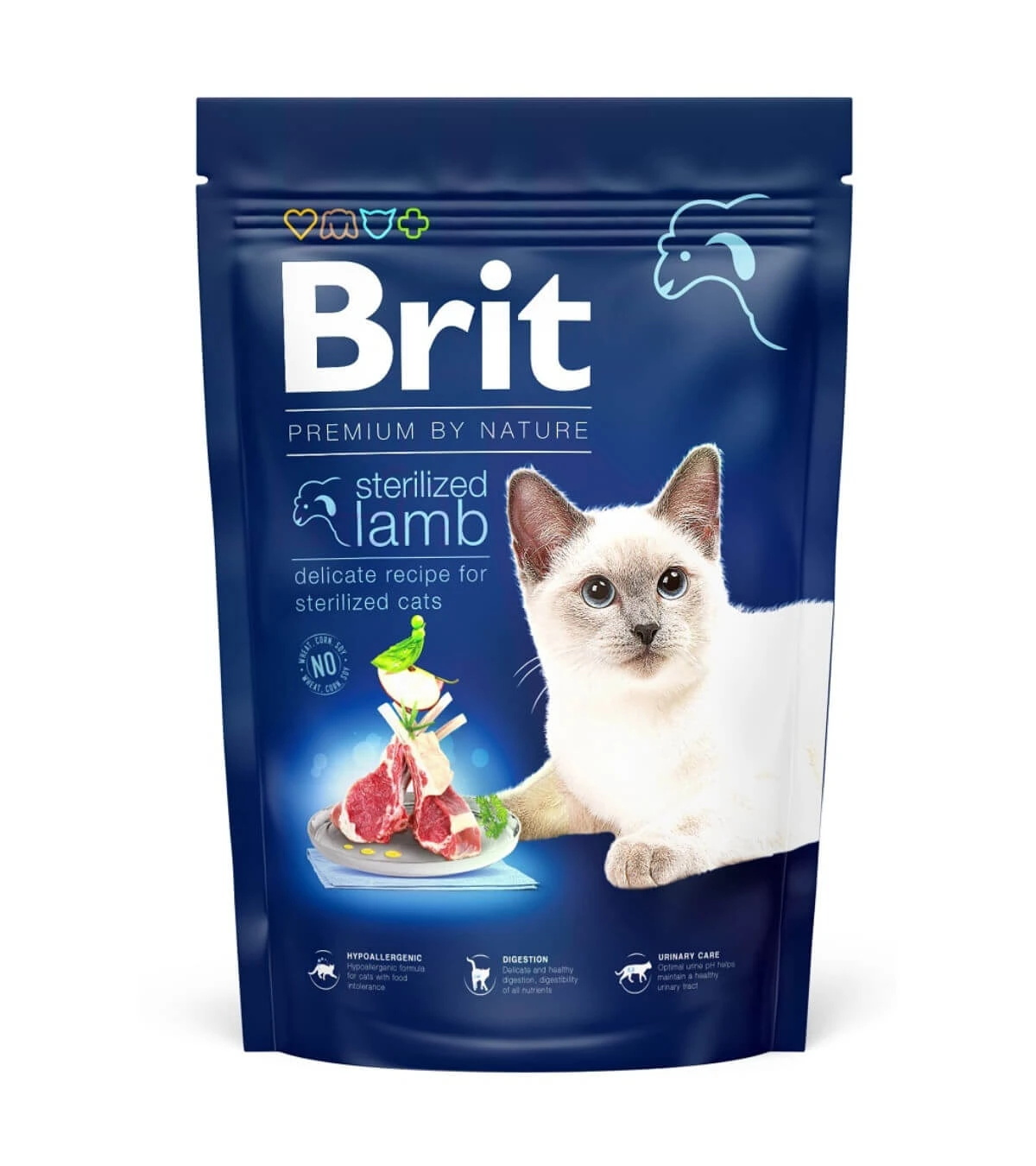 BRIT Premium by Nature Sterilized, Lam, droogvoer voor gesteriliseerde katten, 1,5kg