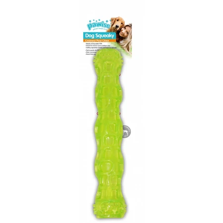 PAWISE Bat, apporteerspeeltje voor honden, S-L, kunststof, bijtend, fel, groen, 18 cm
