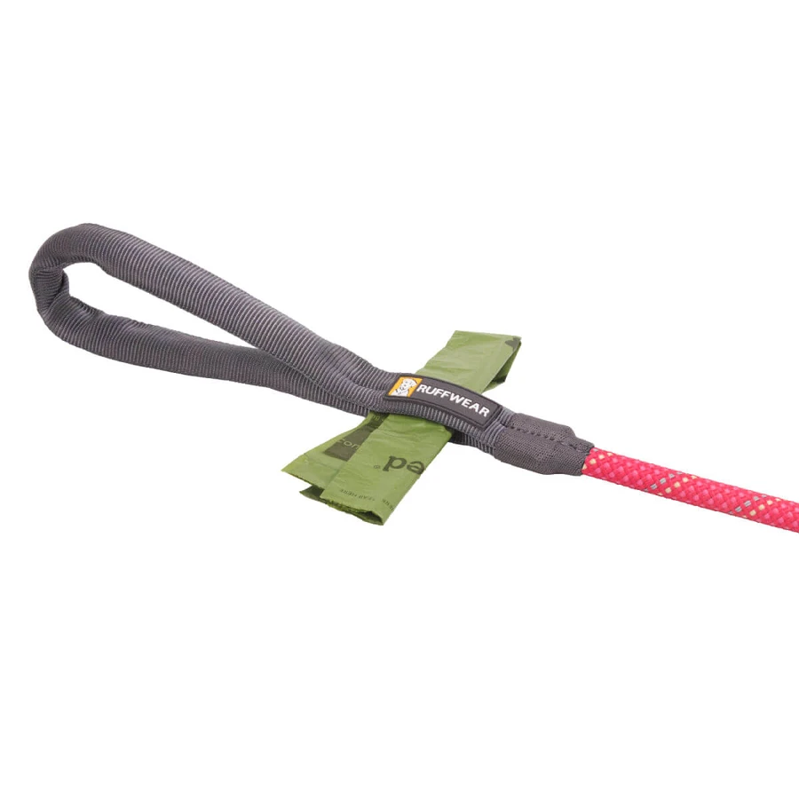 RUFFWEAR Just-a-Cinch Just-a-Cinch Fireweed Pink, guinzaglio con linea di scorrimento con limitatore per cani, riflettente, rosa, XS-XL(1,5m x 1,1cm)