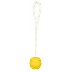 TRIXIE, drijvende bal speelgoed met touw, honden, rubber, 7 x 35cm, veelkleurig