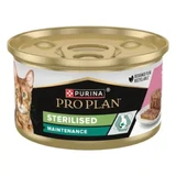 PURINA Pro Plan Sterilized Maintenance, Atún y Salmón, comida húmeda para gatos esterilizados, (paté), 85g, 85g