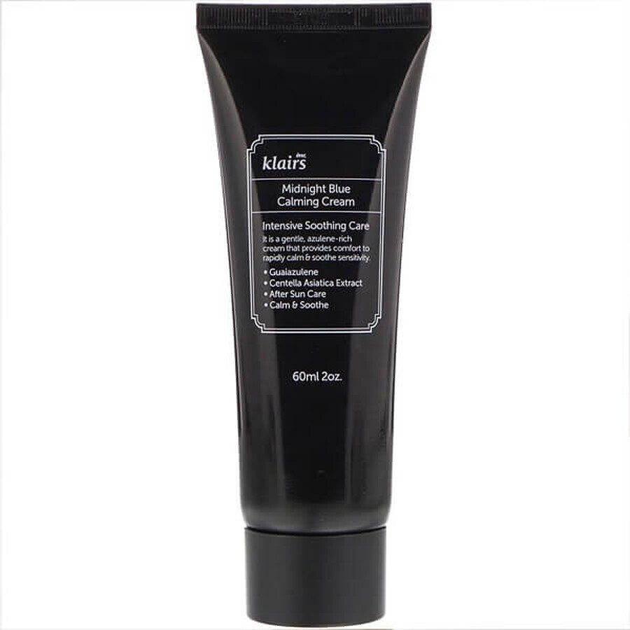 Crema lenitiva e confortante Midnight Blue, 60 ml, Klairs