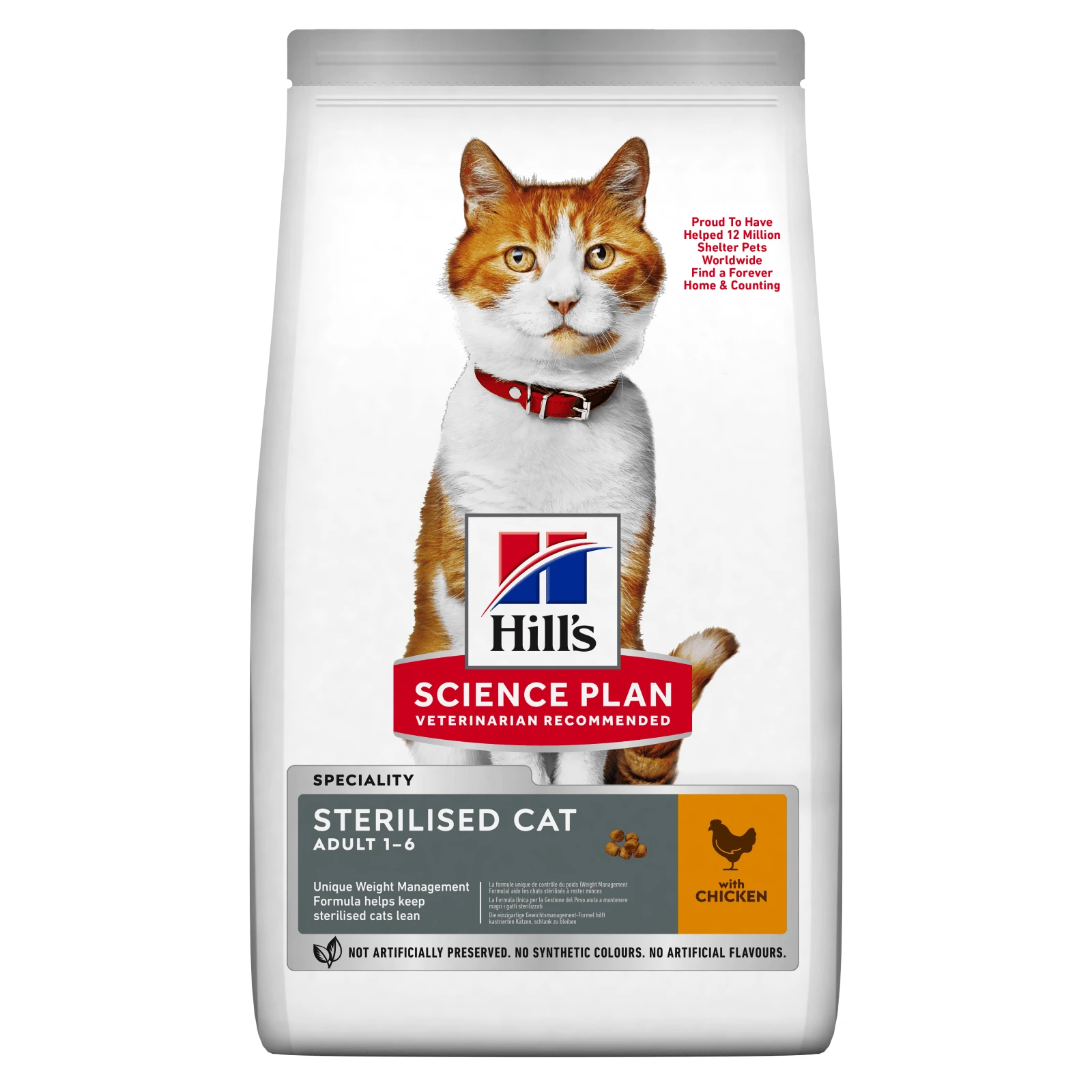 HILL'S SCIENCE PLAN Adult Sterilized, Kip, droogvoer voor gesteriliseerde katten, 300g