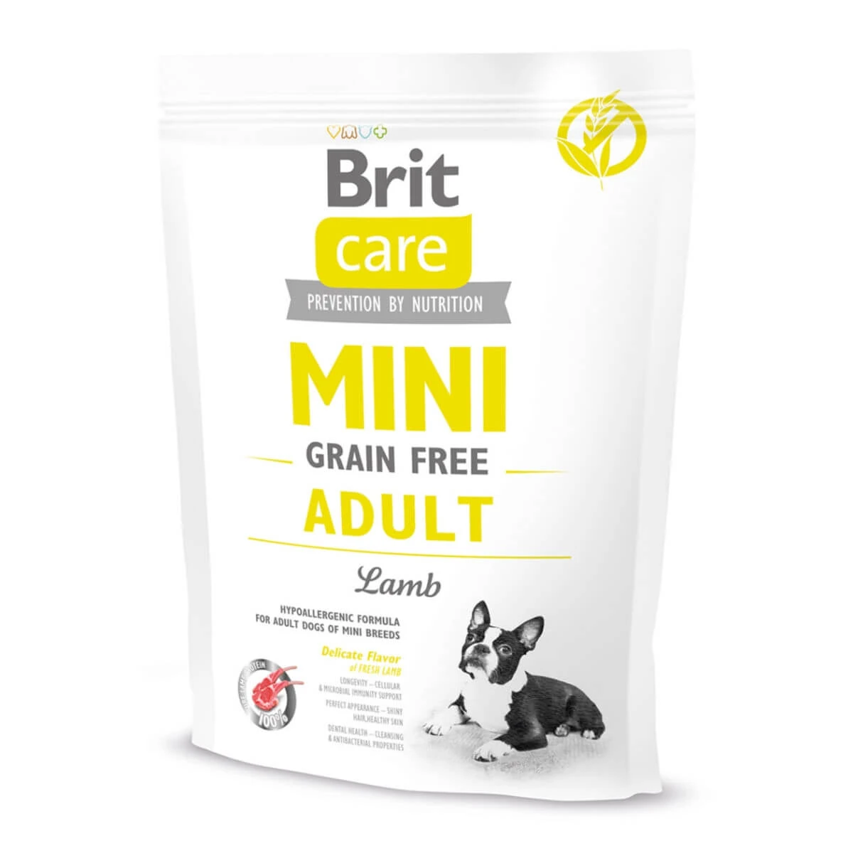 BRIT Care Mini Adult, XS-S, Lam, graanvrij droogvoer voor honden, 400g