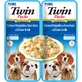 INABA Churu Dog Twin, XS-XL, Kip en Kaas, zakje graanvrij nat hondenvoer, (in soep), 80g