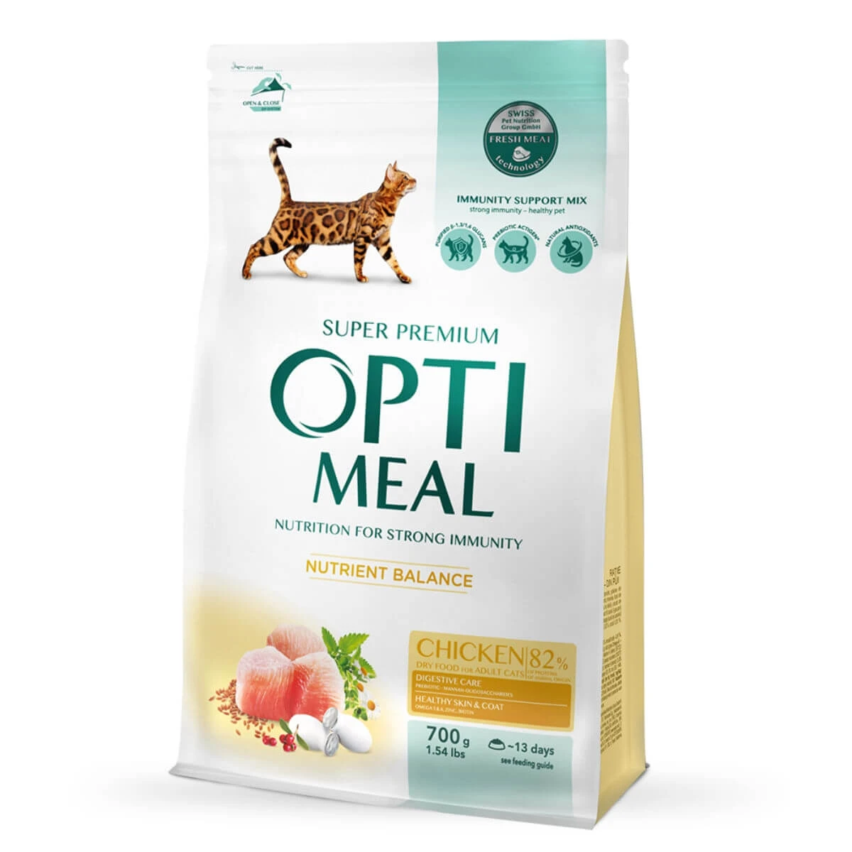 OPTIMEAL, Kip, droogvoer voor katten, 700g