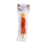LEOPET Viking Viking Rawhide Roll Filled, M-XL, Pollo e fegato di manzo, sacchetto di ricompensa per cani senza cereali, 100g