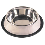 TRIXIE, castron câini, rotund, antiderapant, inox, argintiu, S-M(0.7l, ⌀21cm)