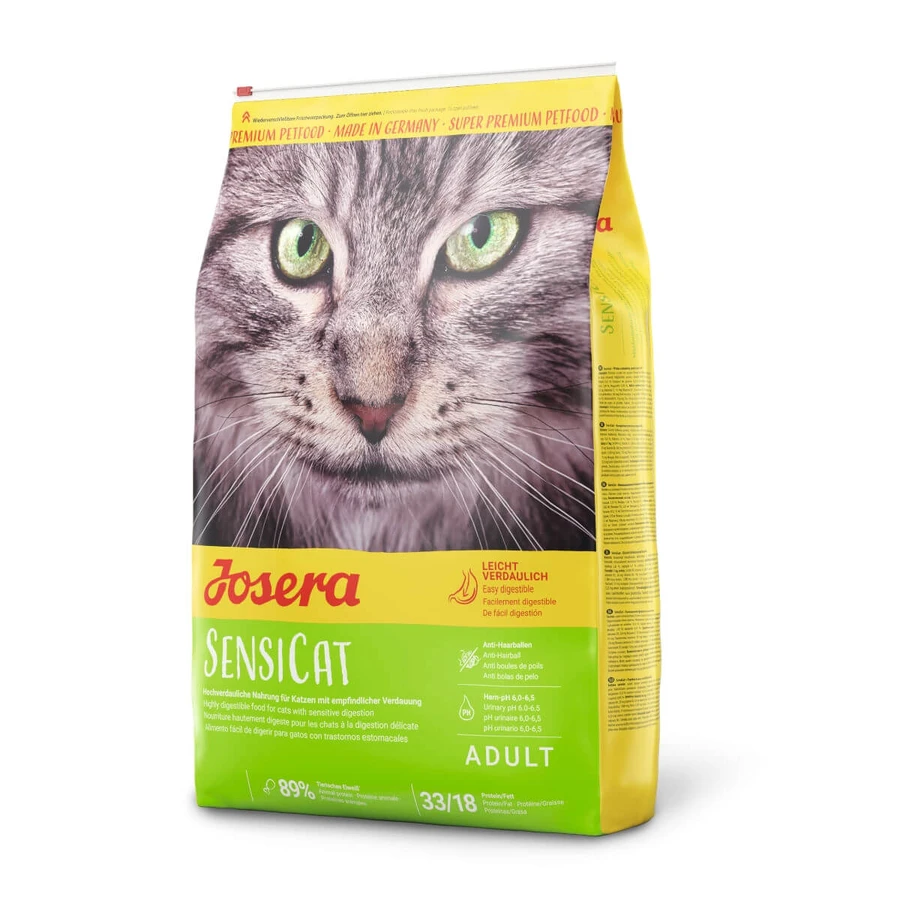 JOSERA Sensicat, Pollo, alimento seco para gatos, sistema digestivo y probióticos, 2kg