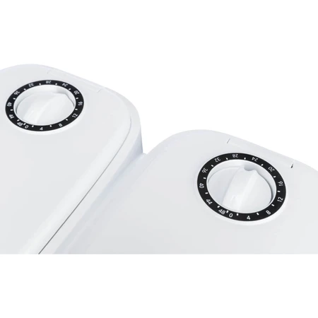 TRIXIE TX2, hondenvoerautomaat, 2 rechthoekige voerbakken, programmeerbaar, kunststof, zwart en wit, S-L(0,6l, 27x7cm)