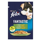 PURINA Felix Fantastic, Coniglio, bustina di cibo umido per gatti, (in aspic), 85g