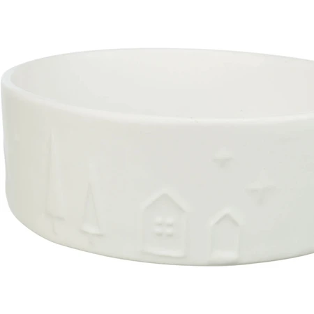 TRIXIE Christmas, miska dla psa, okrągła, ceramiczna, biała, 1.4l, ⌀20cm: ceny i cechy
