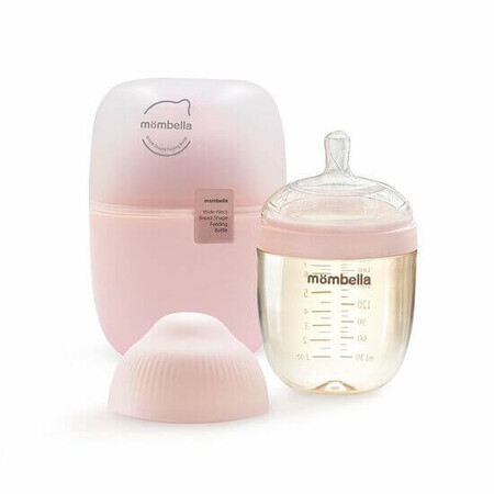 Biberon Anticolici Breast-Like, Old Roze, 210 ml, Mombella